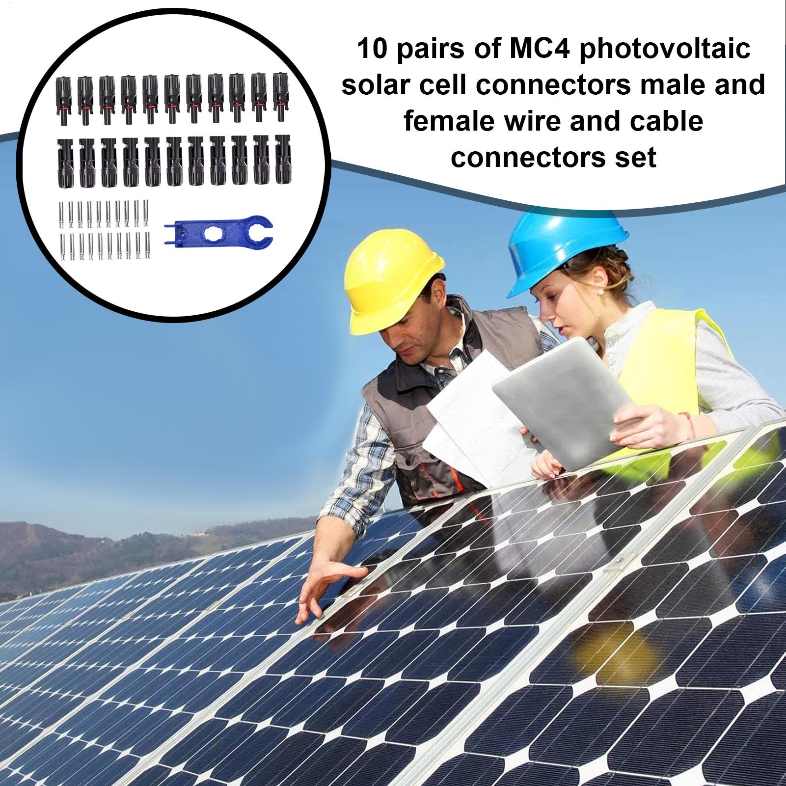 10 pares de conectores solares - Solar Cable Mc4 Connector reseña y precio