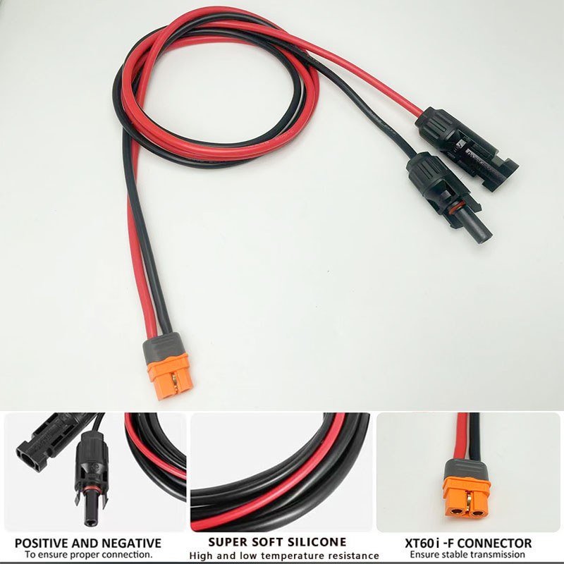 Cable solar a XT60i-F, cable d - Solar Cable Mc4 Connector reseña y precio