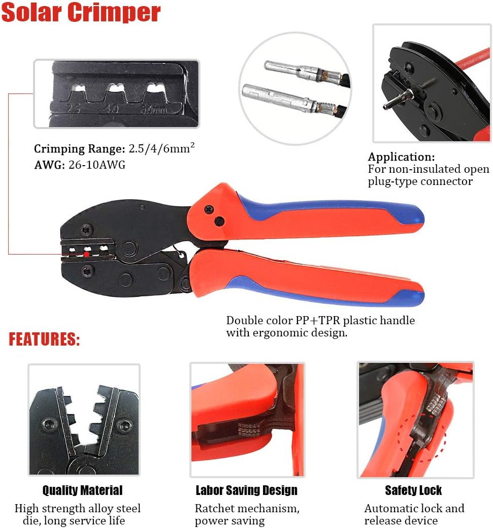 Kit de Herramientas para Crimp - Solar Cable Mc4 Connector reseña y precio